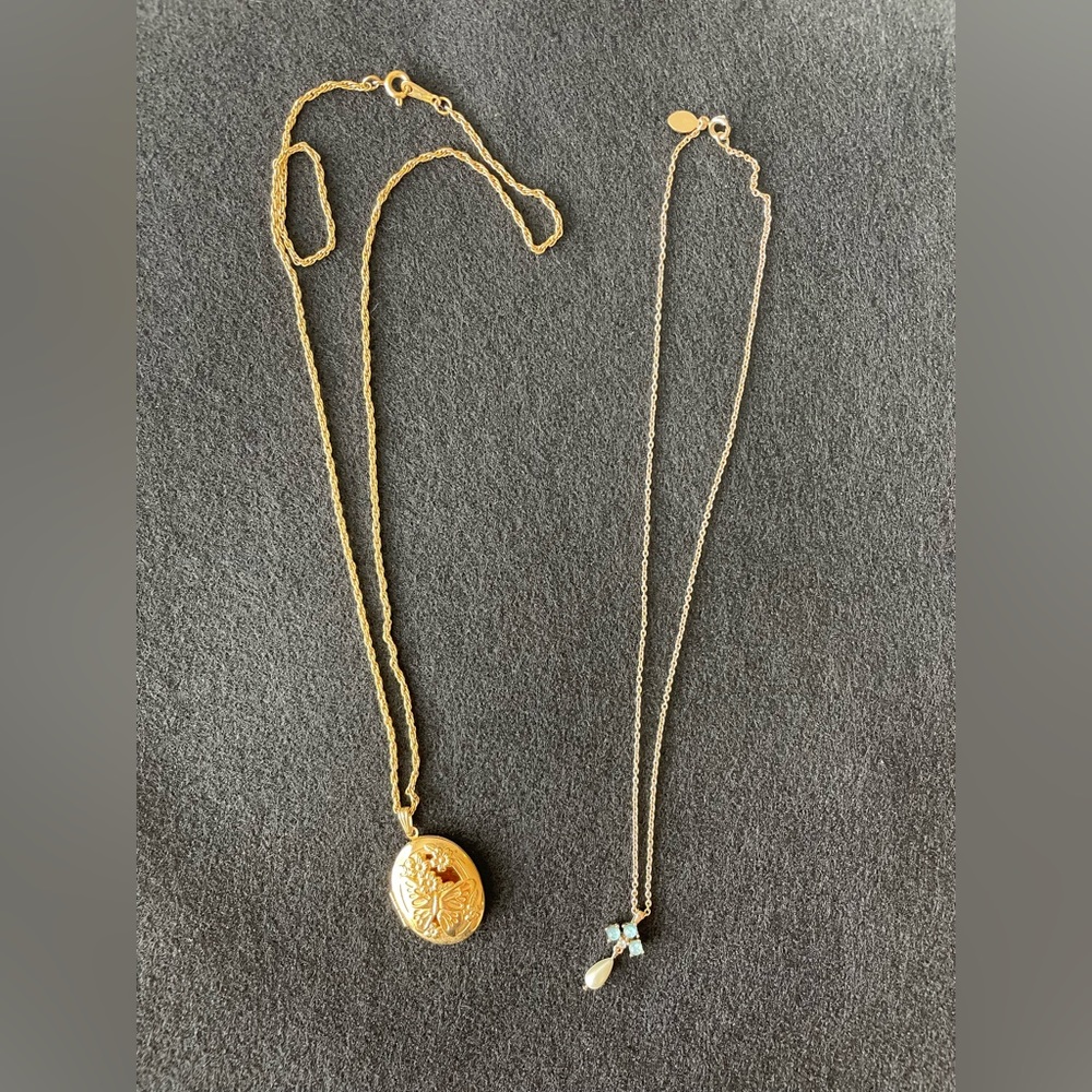 Two Gold Avon Necklaces